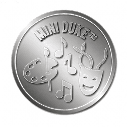 Silver Mini Duke badge