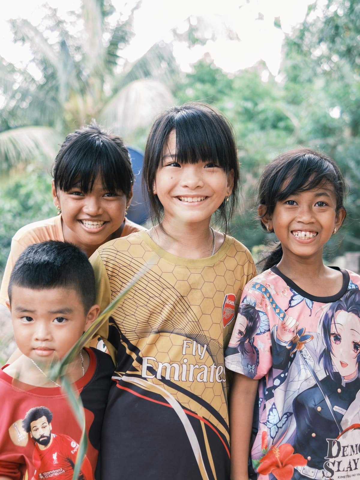Children taking part in a community project
